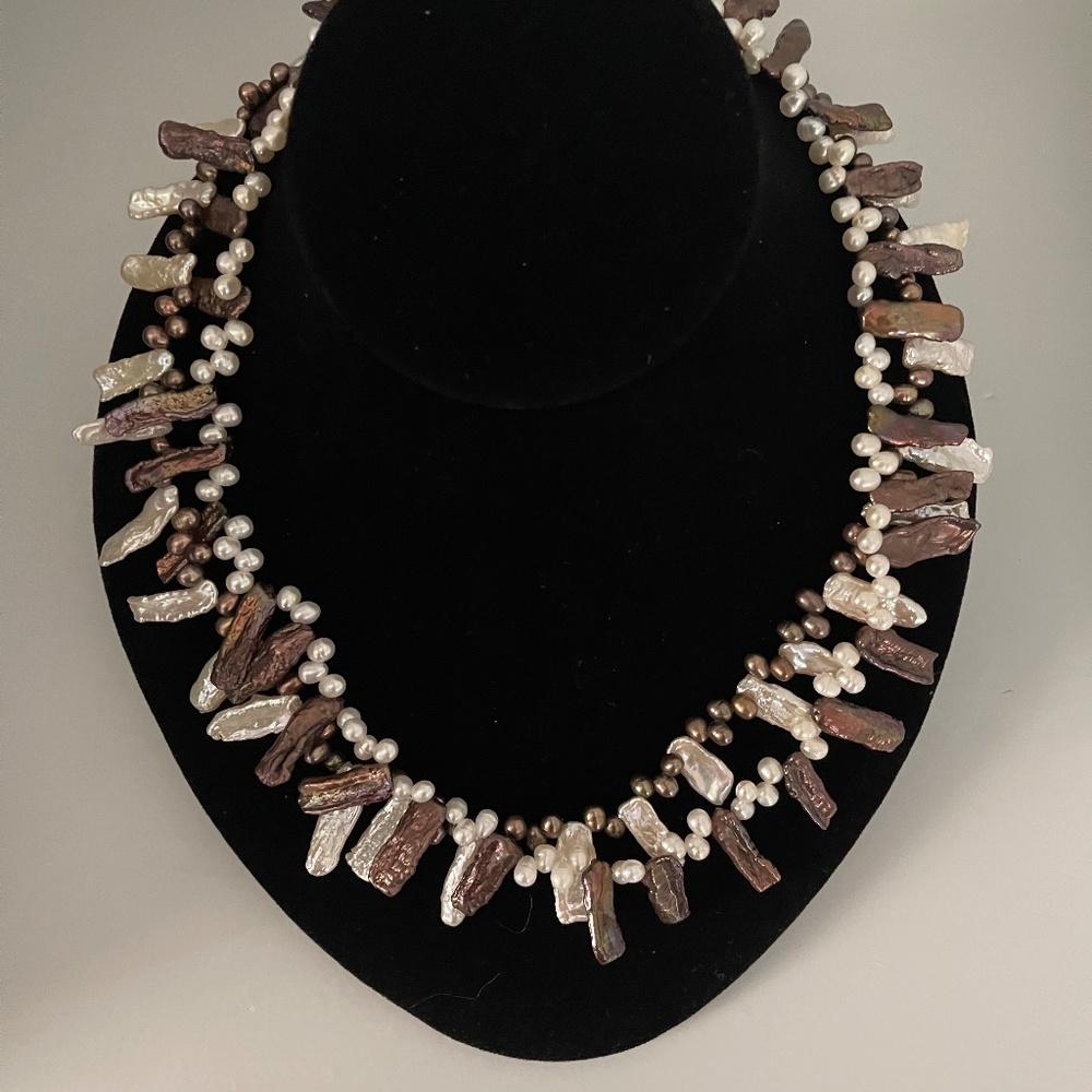 Freshwater Pearl Double Strand Necklace - Picture 6 of 9